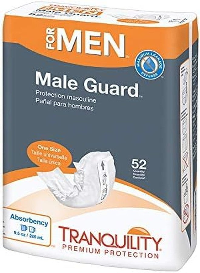 Tranquility Male Guards, Premium Incontinence Shields for Maximum Absorbency, Adhesive Strip for Secure Placement, Discreet Design, One Size, 104ct Case - Image 1